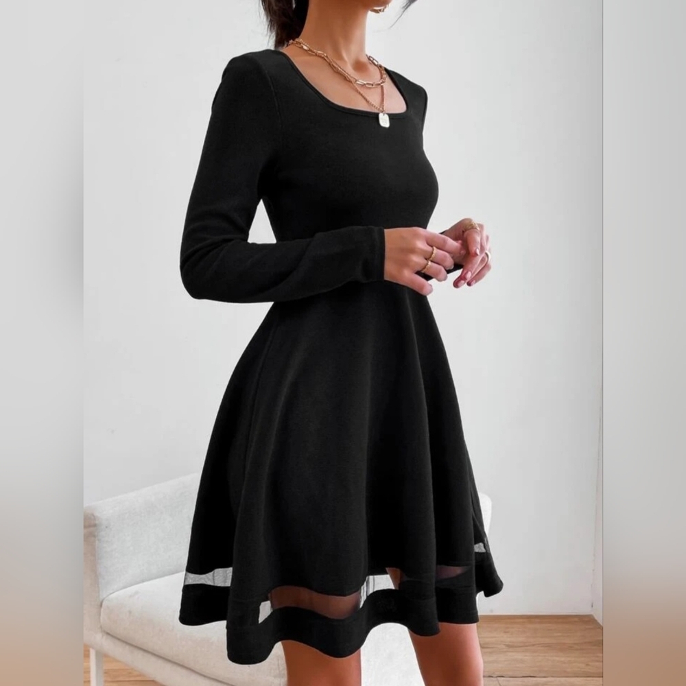 Shein black dress size 4